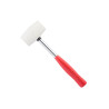 Киянка Intertool 225 г х 40 мм белая ручка металл (HT-0234)