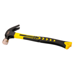 Молоток-гвоздодер Mastertool 450 г ручка стекловолокно (02-0704)