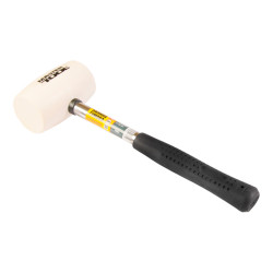 Киянка Mastertool 450 г х 60 мм белая резина ручка металл (02-1312)