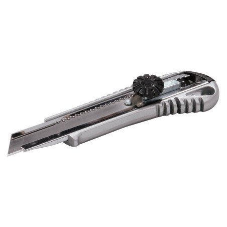 Нож Mastertool 18 мм винтовой металлический (17-0198)