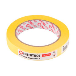 Лента малярная Intertool 19 мм х 40 м желтая (DM-1940) (12 шт.)