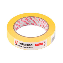Лента малярная Intertool 25 мм х 40 м желтая (DM-2540) (9 шт.)
