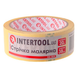 Лента малярная Intertool 38 мм х 20 м желтая (DM-3820) (6 шт.)