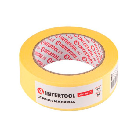 Лента малярная Intertool 38 мм х 40 м желтая (DM-3840) (6 шт.)