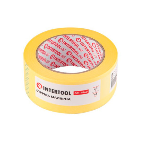 Лента малярная Intertool 48 мм х 40 м желтая (DM-4840) (4 шт.)