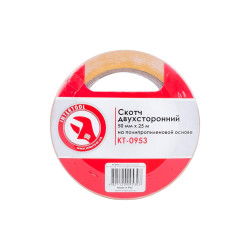 Скотч двухсторонний Intertool 50 мм х 25 м пропилен (KT-0953)