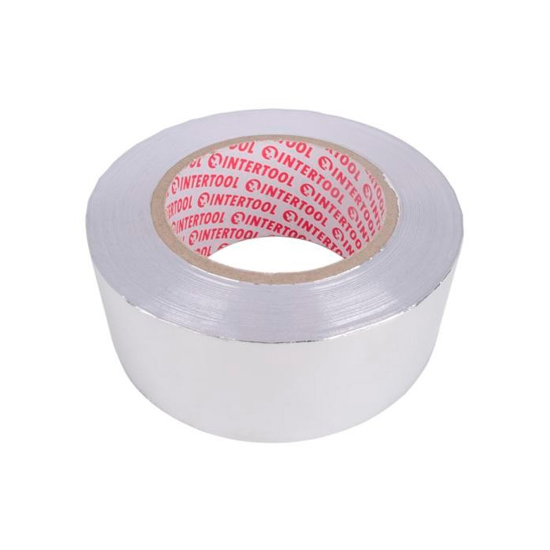 Скотч алюминиевый Intertool 50 мм х 50 м (KT-0993)