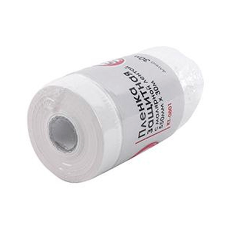 Пленка защитная с малярной лентой Intertool 0.55 х 30 м (KT-0801)