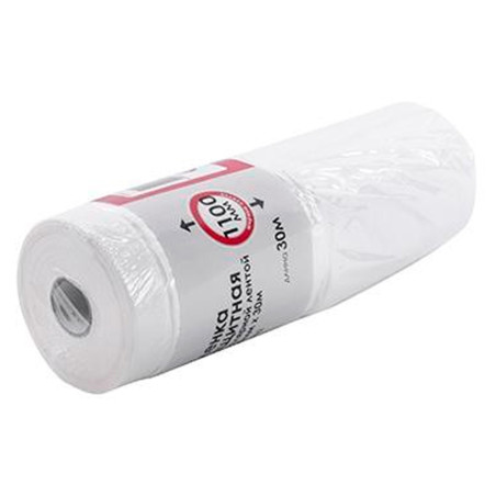 Пленка защитная с малярной лентой Intertool 1.1 х 30 м (KT-0802)