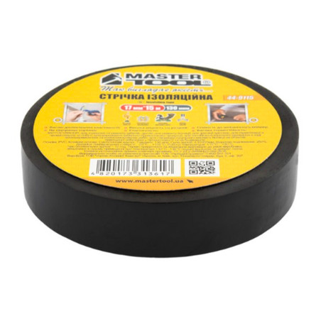 Лента изоляционная Mastertool 15 м черная (44-9115) (10 шт.)