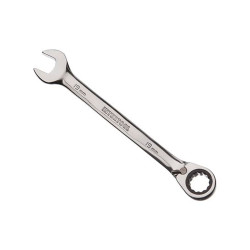 Ключ рожково-накидной Intertool 19 мм с трещоткой (XT-1319)