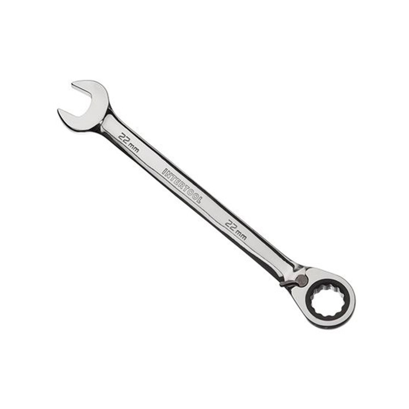 Ключ рожково-накидной Intertool 22 мм с трещоткой (XT-1322)