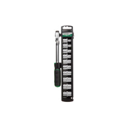 Набор головок шестигранных с трещоткой 1/2" Intertool 10 шт. (8-19 мм) (ET-6013)