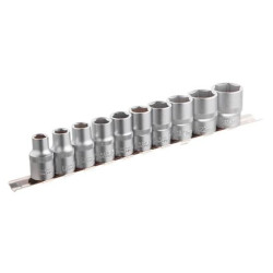 Набор головок шестигранных 1/2" Intertool 10 шт. (10-24 мм) (ET-6011)