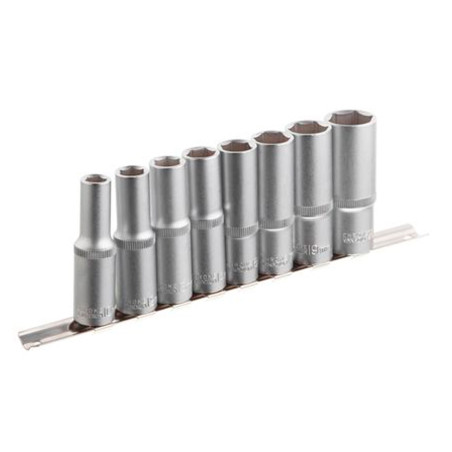 Набор головок шестигранных 1/2" Intertool 8 шт. удлиненные (10-22 мм) (ET-6009)