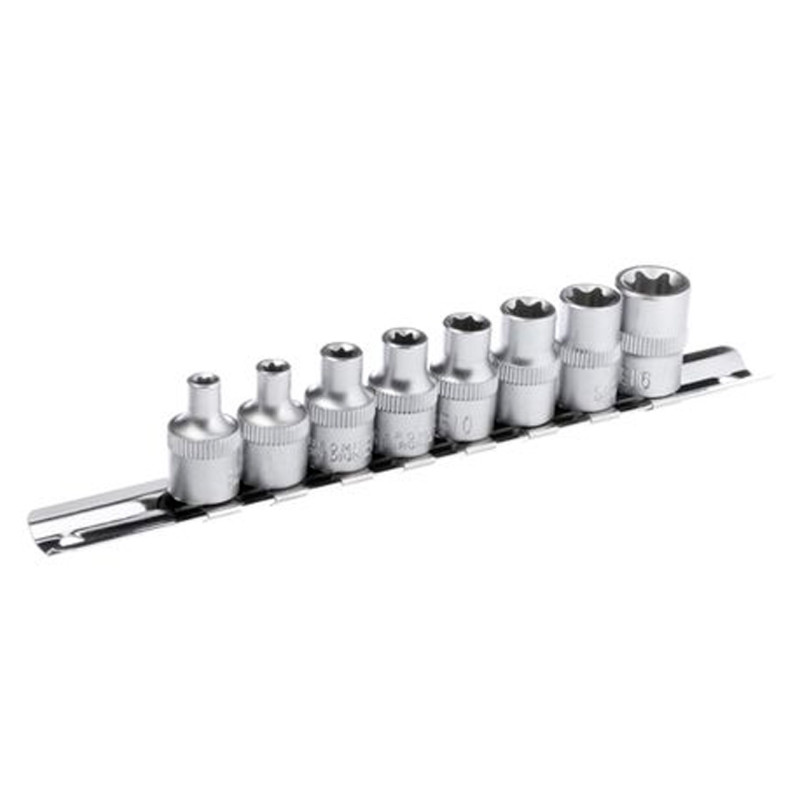 Набор головок Torx 3/8" Intertool 8 шт. (E5-E16) (ET-6015)