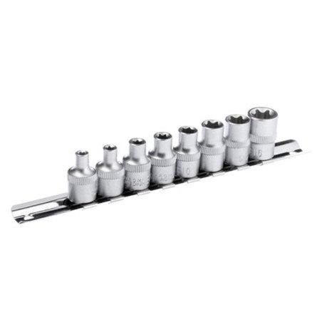 Набор головок Torx 3/8" Intertool 8 шт. (E5-E16) (ET-6015)