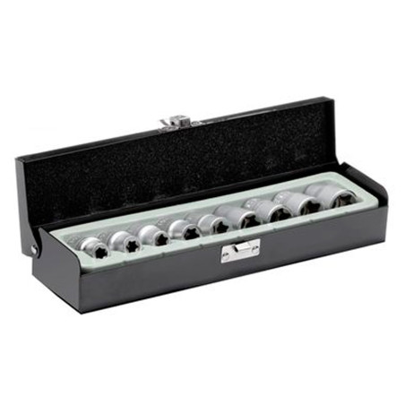 Набор головок Torx 1/2" Intertool 9 шт. (E10-E24) (ET-6014)