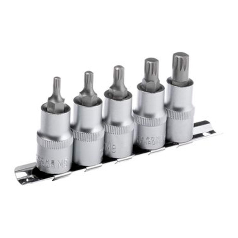 Набор сплайнов 1/2" Intertool 5 шт. (М5 6 8 10 и 12) (HT-1850)