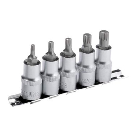 Набор сплайнов 1/2" Intertool 5 шт. (М5 6 8 10 и 12) (HT-1850)