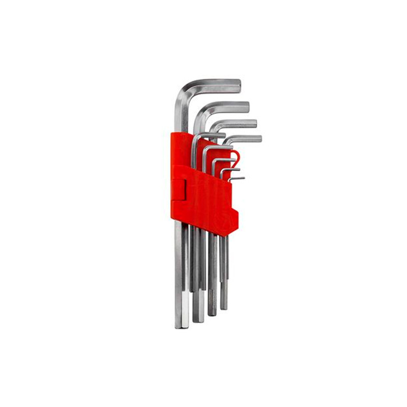 Набор ключей шестигранных Intertool 1.5-10мм удлиненные (9шт) (HT-0602)