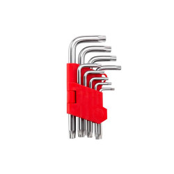 Набор Torx ключей Intertool 9 шт. с отверстием (HT-0604)