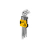 Набор шестигранных ключей Mastertool 9 шт. с шаром удлиненные (75-0957)