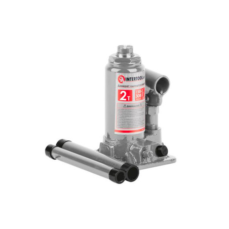 Домкрат гидравлический Intertool 2 т одноштоковый (в кейсе) (GT0051)