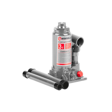 Домкрат гидравлический Intertool 3 т х 350 мм одноштоковый (в кейсе) (GT0052)