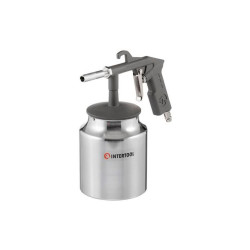 Пневмопистолет пескоструйный Intertool нижний бак 1000 мл 8bar (PT-0705)