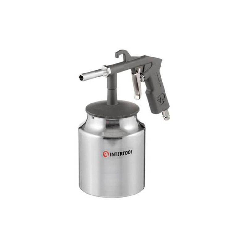 Пневмопистолет пескоструйный Intertool нижний бак 1000 мл 8bar (PT-0705)