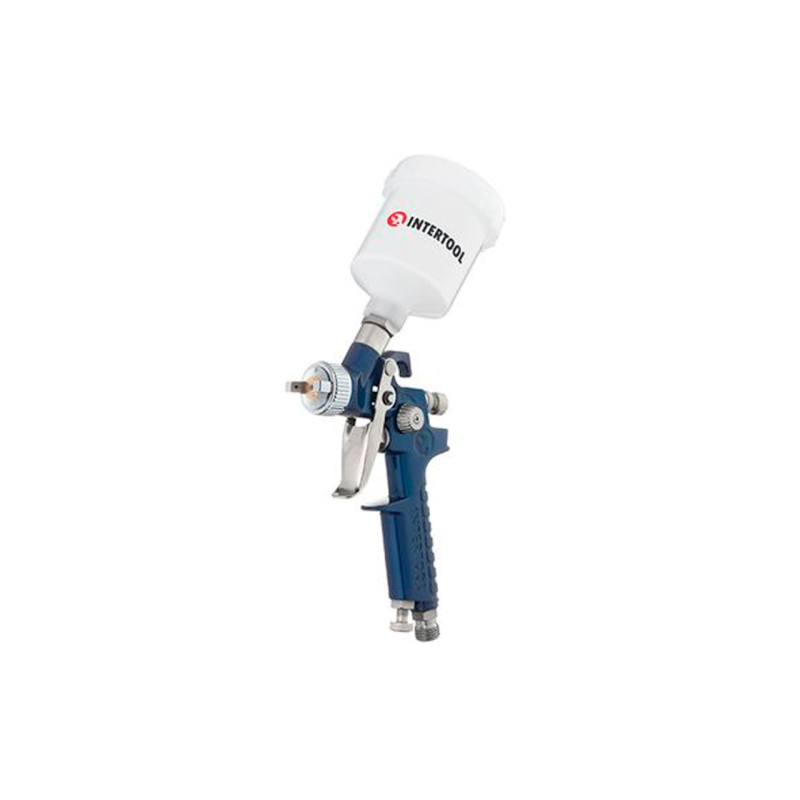 Пневмопистолет лакокрасочный HVLP Intertool верхний бак 125 мл x 0.8 мм (PT-0101)