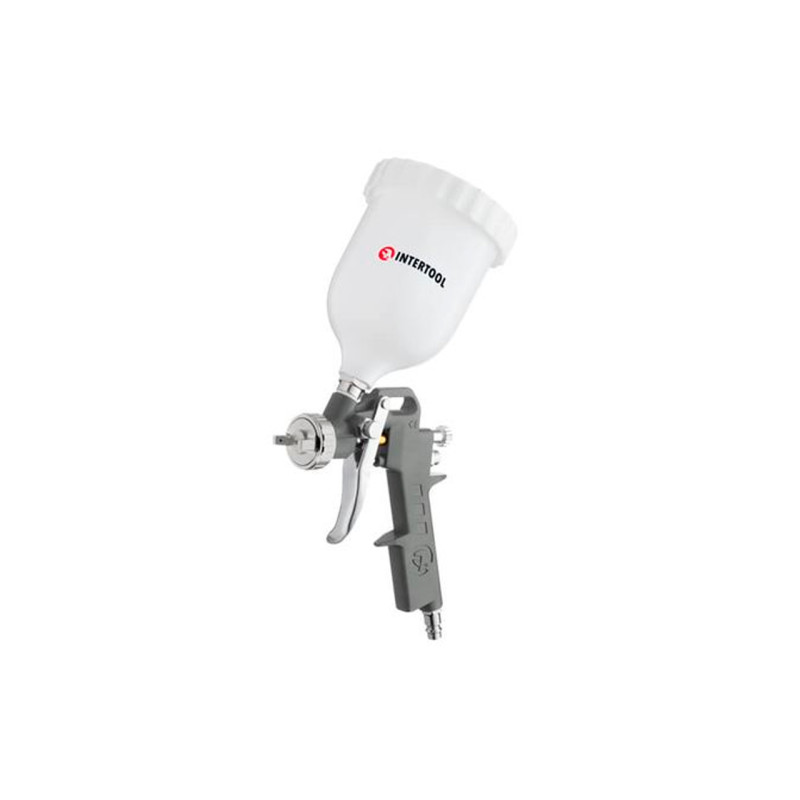 Пневмопистолет лакокрасочный HP Intertool верхний бак 600 мл d1.5 мм (PT-0204)