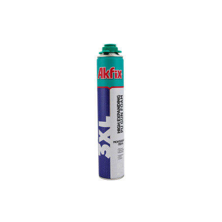 Пена монтажная Akfix профи 3XL 850 мл (65 л) (FA073)