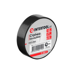 Лента изоляционная Intertool 10 м черная (IT-0011) (10 шт.)