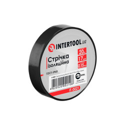 Лента изоляционная Intertool 20 м черная (IT-0021) (10 шт.)