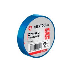 Лента изоляционная Intertool 25 м синяя (IT-0025) (10 шт.)