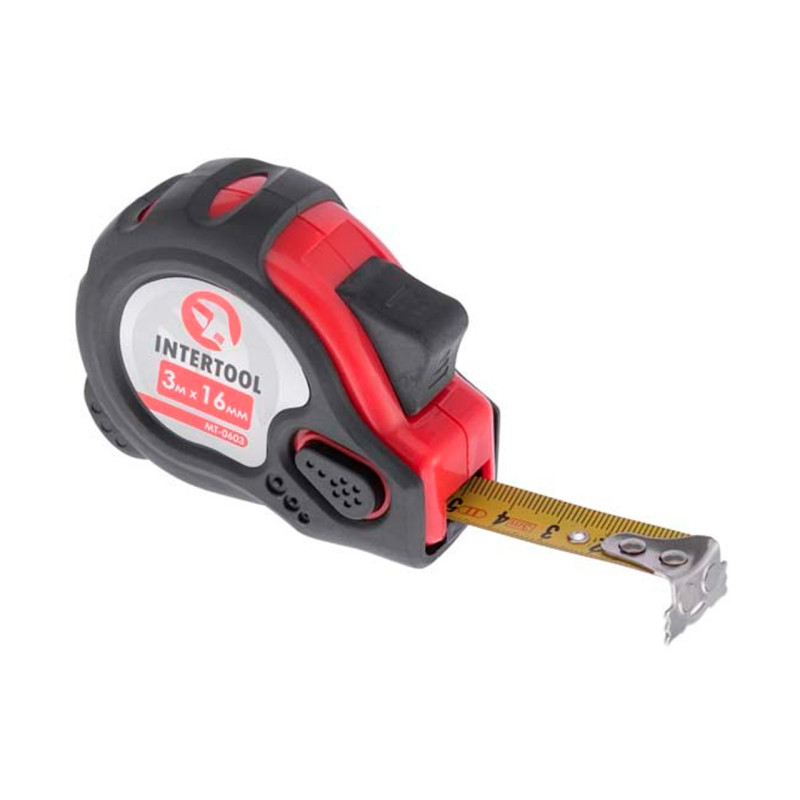 Рулетка Intertool 3 м x 16 мм магнит (MT-0603)
