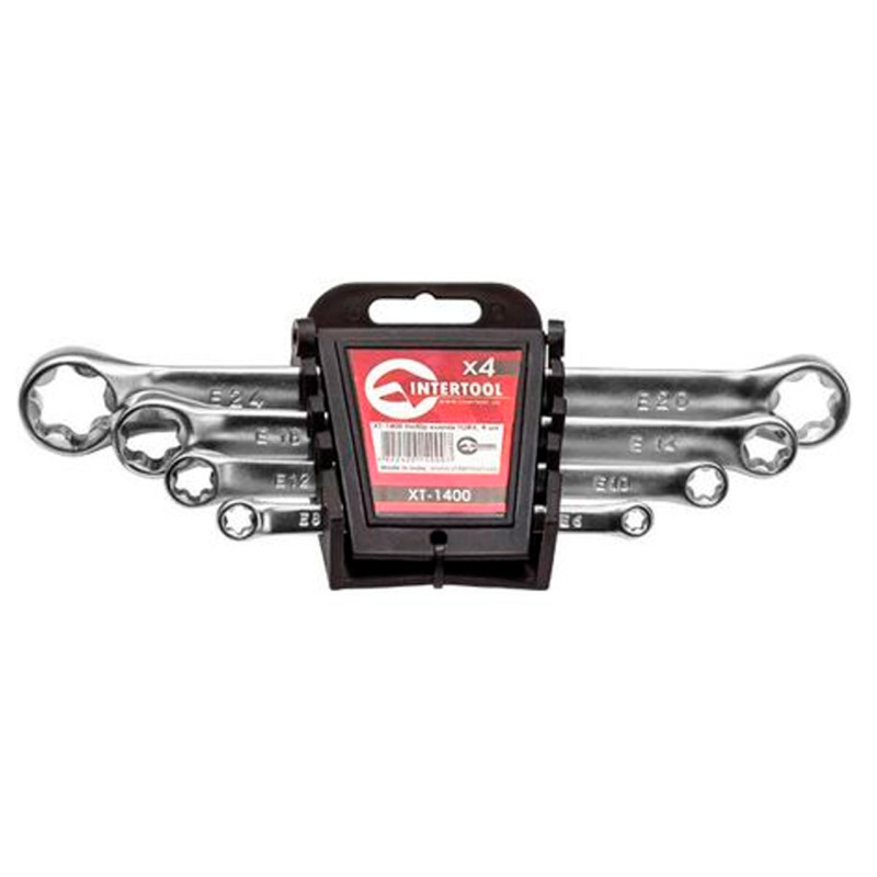 Набор накидных ключей Intertool 4 шт. (6-24 мм) Torx (XT-1400)