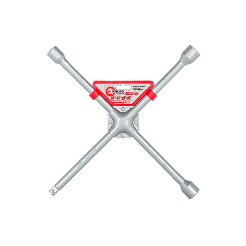 Ключ баллонный крестообразный Intertool 17 x 19 x 21 x 1/2" Pro (HT-1603)