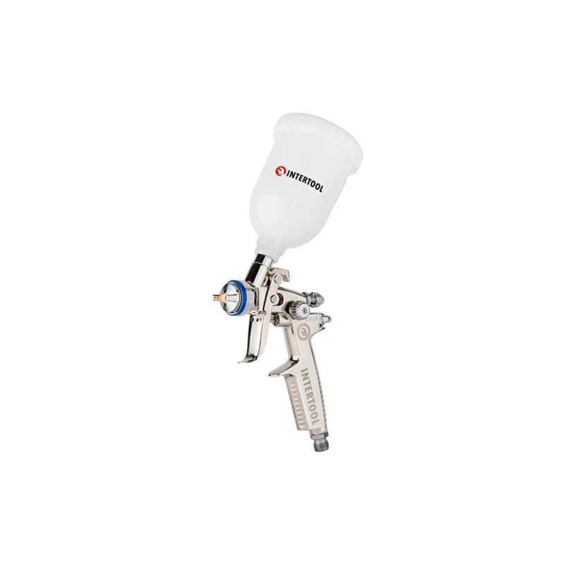 Пневмопистолет лакокрасочный HVLP-II Intertool верхний бак 250 мл x 0.8 мм (PT-0128)