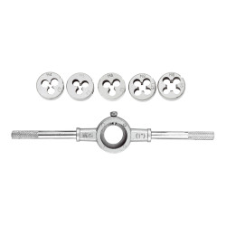 Набор плашек с держателем Mastertool 6 ед. (15-0406)