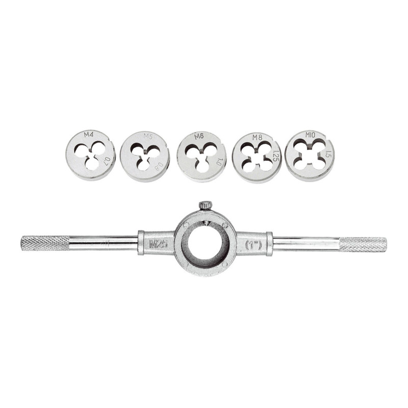 Набор плашек с держателем Mastertool 6 ед. (15-0406)