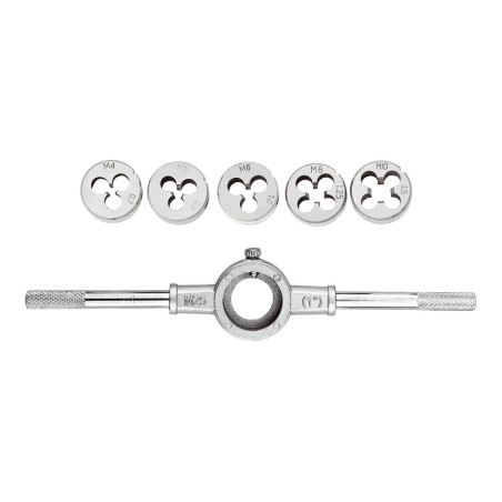 Набор плашек с держателем Mastertool 6 ед. (15-0406)