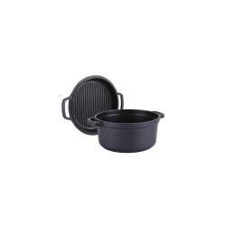 Кастрюля антипригарная Maestro 200 мм x 2.55 л с крышкой-сковородкой (MR-4120)