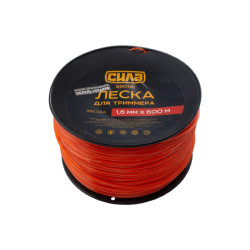 Леска для триммера Сила 1.6 мм x 600 м "звезда" (550181)