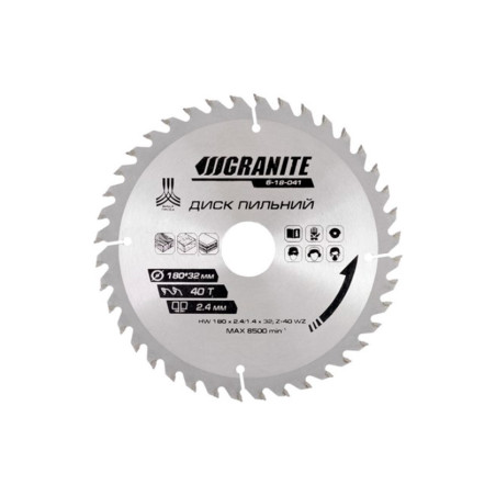 Диск пильный Granite 180 x 40T x 32 мм (32-30) (5-18-041)
