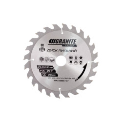 Диск пильный Granite 210 x 24T x 30 мм (30-25.4) (5-21-024)