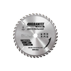 Диск пильный Granite 230 x 40T x 22.2 мм (5-23-040)