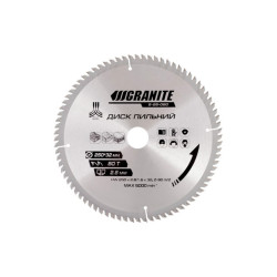 Диск пильный Granite 250 x 80T x 32 мм (32-30+32-25.4) (5-25-080)